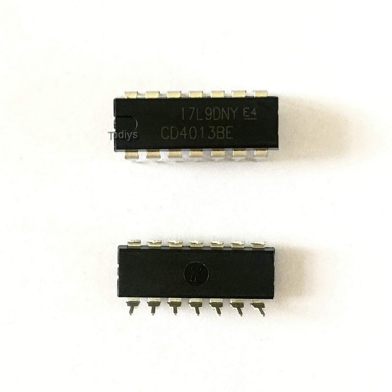 Todiys New 30Pcs for CD4013BE HEF4013B HEF4013BP HCF4013BE DIP-14 CMOS Dual D-Type Flip-Flop IC Chip CD4013
